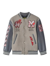 Ac Milan Grey Varsity Jacket