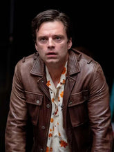 A Different Man Sebastian Stan Brown Leather Jacket