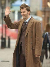 10th Doctor Who Brown Wool Coat