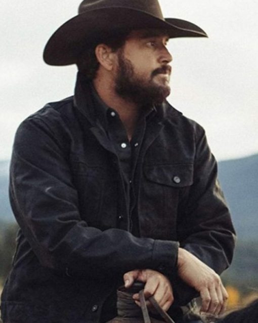 Rip Wheeler Yellowstone Black Trucker Jacket