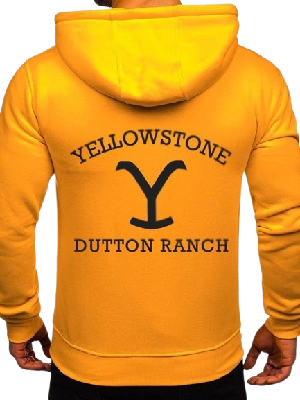 Yellowstone Dutton Ranch Yellow Hoodie