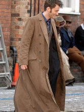 10th Doctor Who Brown Wool Coat