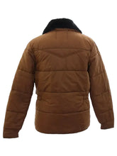 David Harbour Stranger Things S05 Brown Puffer Jacket