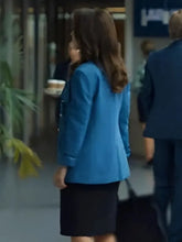 Lacey Chabert His & Hers 2024 Blue Blazer