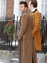 10th Doctor Who Brown Wool Coat