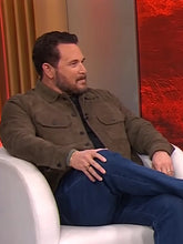 CBS Mornings Cole Hauser Suede Brown Jacket