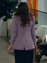 Lacey Chabert His & Hers 2024 Purple Blazer