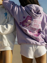 Pink Palm Puff Pullover Hoodie