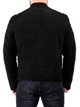 Men's Black Suede Leather Jacket