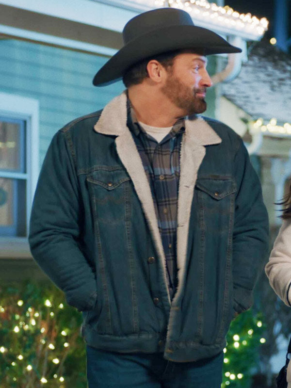 Christmas on the Ranch 2024 Houston Rhines Blue Denim Jacket