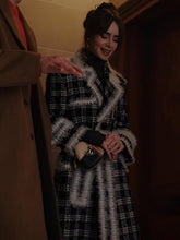 Plaid Coat Worn by Emily Cooper in Season 4 of Emily in Paris