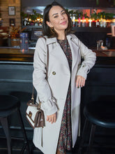 Haunted Wedding 2024 Janel Parrish White Wool Coat