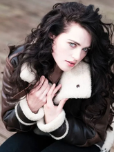 Katie McGrath Shearling Brown Jacket