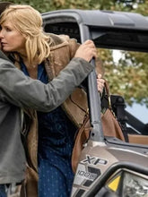 Beth Dutton Yellowstone Brown Leather Coat