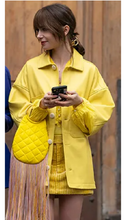 Emily Cooper S4 Yellow Leather Coat