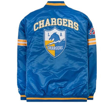 LA Chargers 30th Anniversary Blue Satin Varsity Jacket