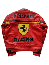 Red Ferrari F1 Racing Moto Jacket