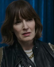 Rosemarie DeWitt Smile 2 Black and Brown Leather Jacket