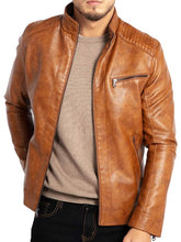 Stylish Brown Leather Jacket for Men