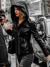 Taylor Swift Hooded Leather Jacket