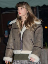 Taylor Swift NYC Shearling Leather Jacket