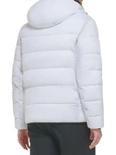 Men’s White Puffer Hooded Jacket