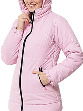 Hooded Women's Pink Puffer Jacket